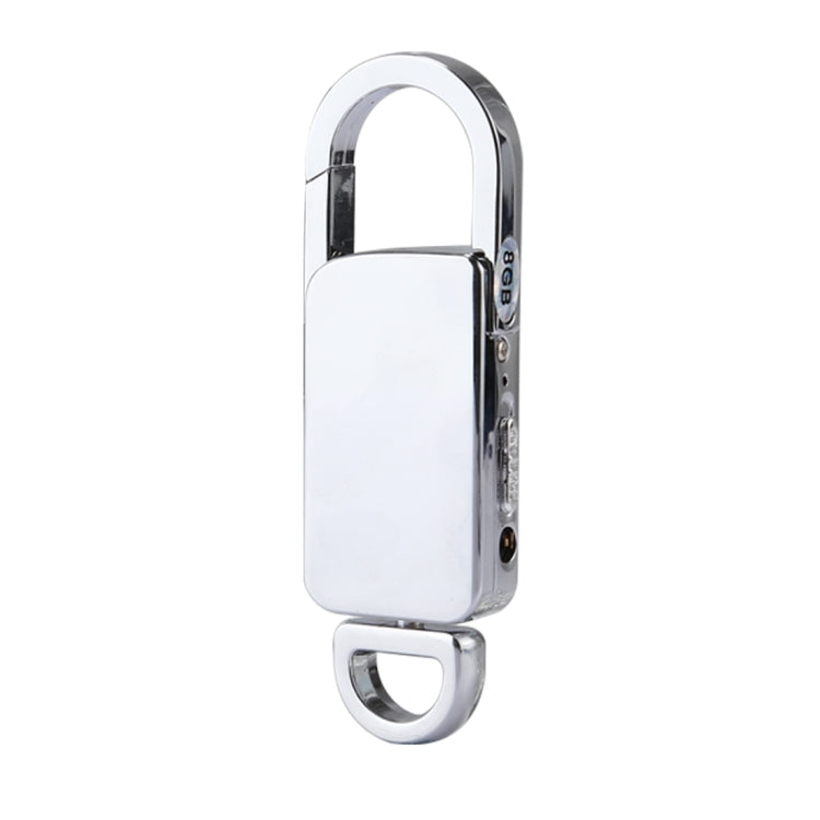 Portachiavi con registratore vocale portatile 8 GB