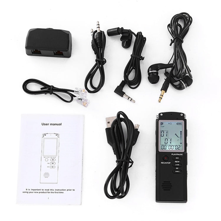 Registratore vocale digitale HD T60 16GB MP3 WAV