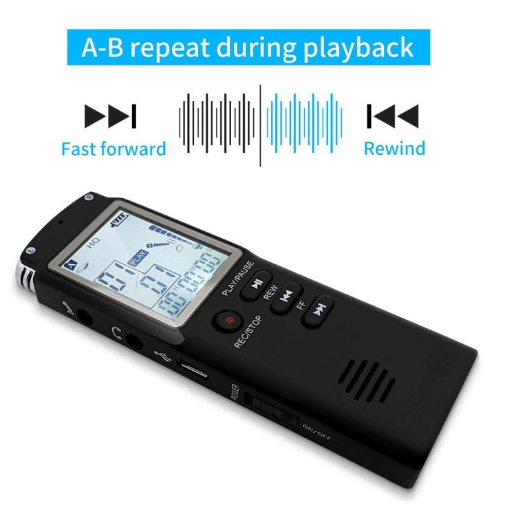 Registratore vocale digitale HD T60 16GB MP3 WAV