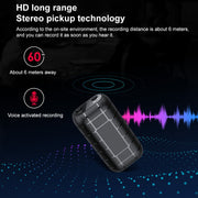 B800 Registratore vocale senza perdita di audio HD con clip posteriore, B800