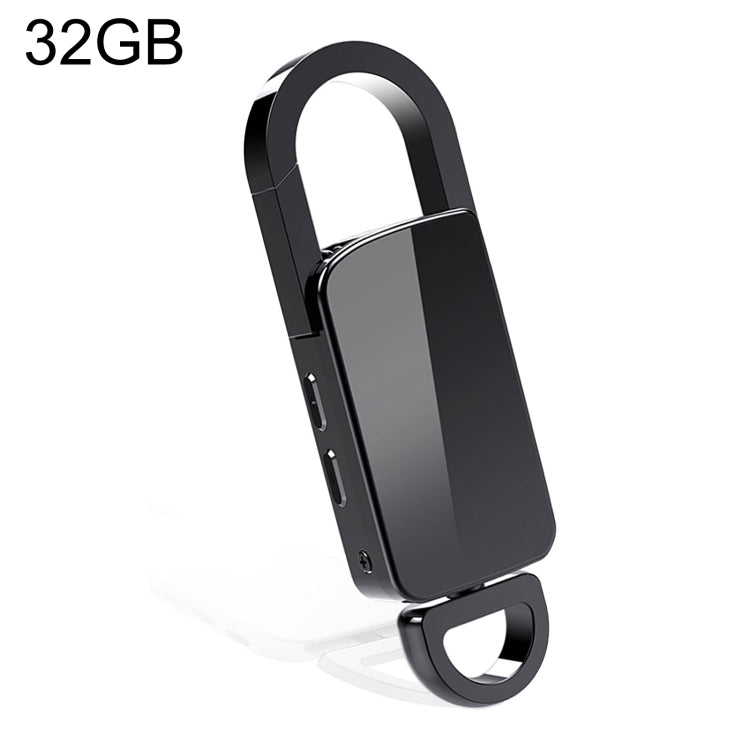 Penna di registrazione portatile con riduzione del rumore HD portachiavi S20 da 32 GB, 32GB