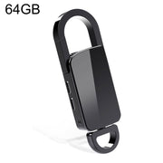 Penna di registrazione portatile con riduzione del rumore HD portachiavi S20 da 64 GB, 64GB