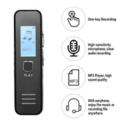 SK007 Registratore vocale portatile audio digitale HD senza perdita di dati, SK007