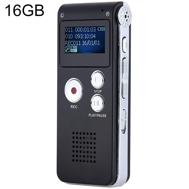 SK012 Penna per registrazione vocale HD con riduzione intelligente del rumore da 16 GB, 16GB