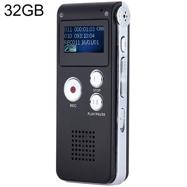 SK012 Penna per registrazione vocale HD con riduzione intelligente del rumore da 32 GB, 32GB