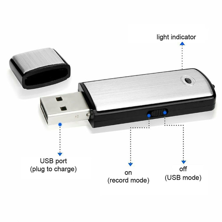 Registratore vocale portatile ricaricabile 16GB SK858