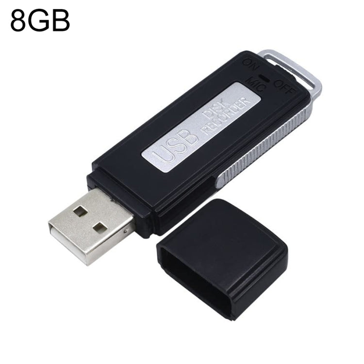 Registratore vocale portatile ricaricabile 8GB USB