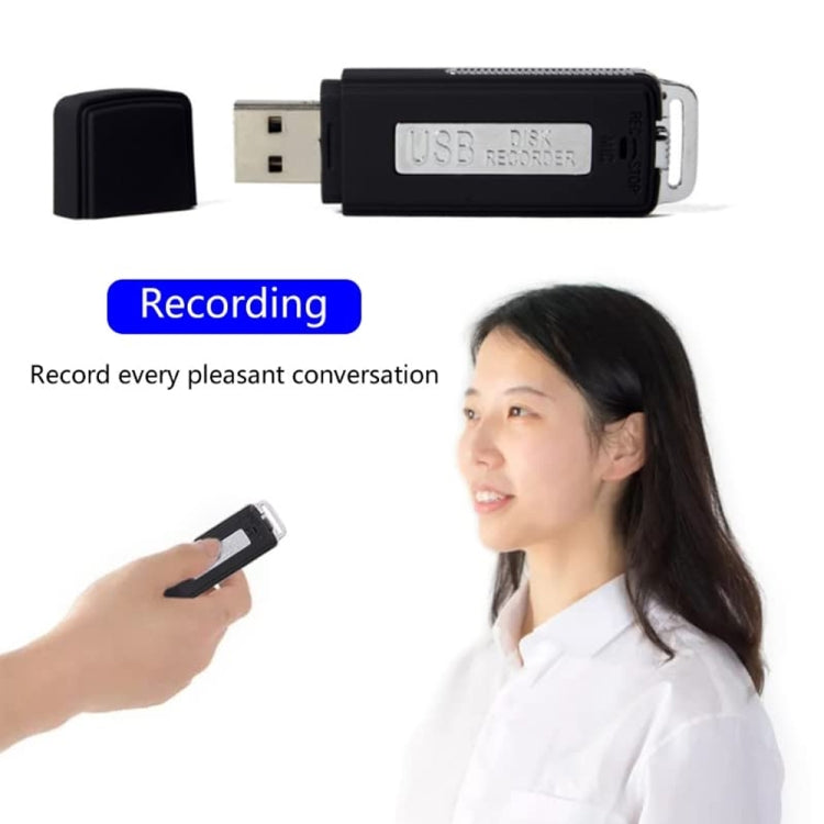 Registratore vocale portatile ricaricabile 8GB USB