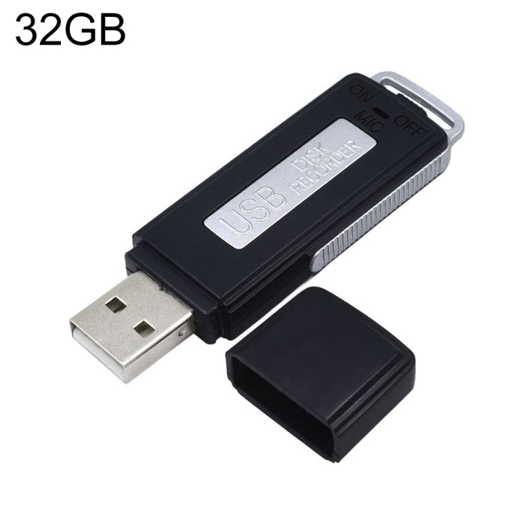 SK868 Registratore vocale portatile U-Disk ricaricabile da 32 GB, 32GB