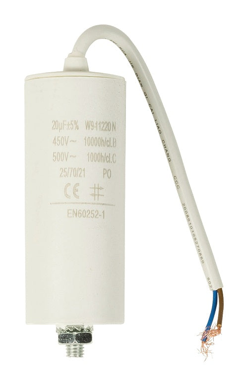 Condensatore 20.0uf / 450 V + cavo