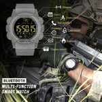 NORTH EDGE AK Bluetooth Smart Watch multifunzione con retroilluminazione a LED, supporto promemoria chiamata in arrivo, cronometro intelligente, promemoria informazioni, AK
