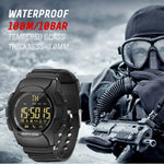 NORTH EDGE AK Bluetooth Smart Watch multifunzione con retroilluminazione a LED, supporto promemoria chiamata in arrivo, cronometro intelligente, promemoria informazioni, AK