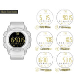 NORTH EDGE AK Bluetooth Smart Watch multifunzione con retroilluminazione a LED, supporto promemoria chiamata in arrivo, cronometro intelligente, promemoria informazioni, AK