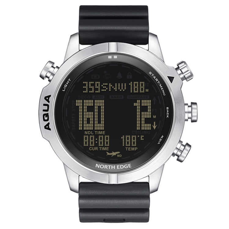 NORTH EDGE AQUA 100 m impermeabile Scuba Diver Smart Watch, supporto display luminoso e modalità bussola, AQUA