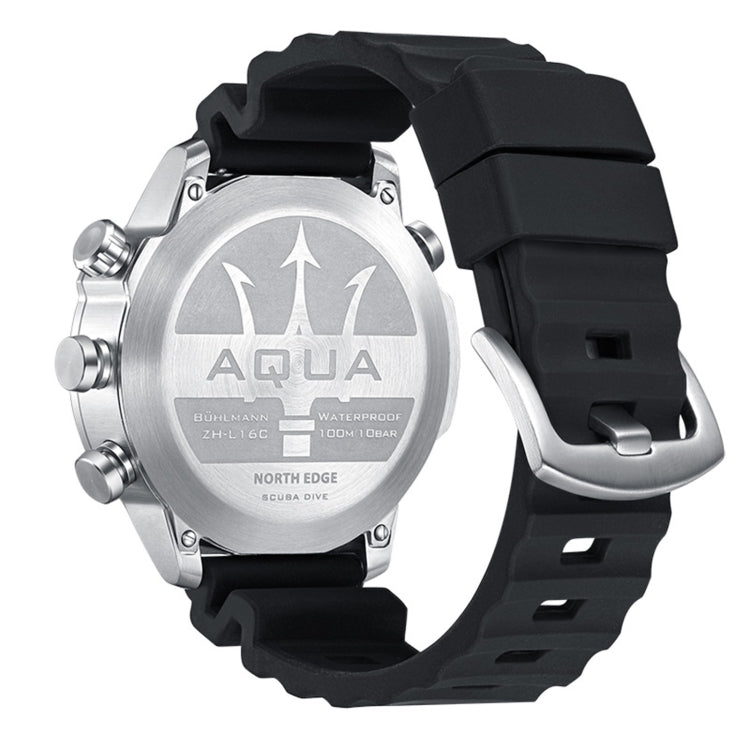 NORTH EDGE AQUA 100 m impermeabile Scuba Diver Smart Watch, supporto display luminoso e modalità bussola, AQUA