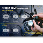 NORTH EDGE AQUA 100 m impermeabile Scuba Diver Smart Watch, supporto display luminoso e modalità bussola, AQUA