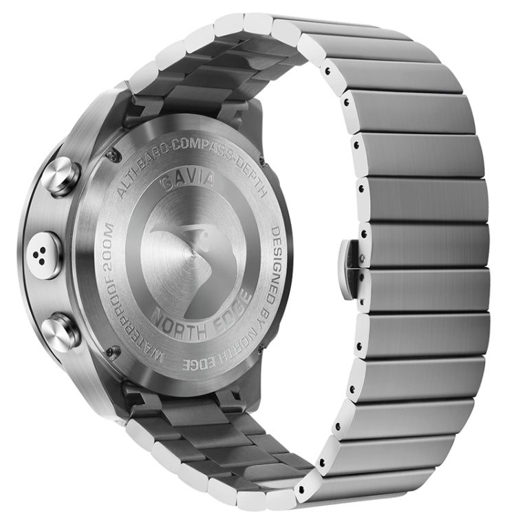 North Edge GAVIA Men Outdoor Sport 50m Impermeabile Smart Digital Watch Orologio subacqueo, barometro di supporto e contapassi, GAVIA