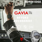 North Edge GAVIA Men Outdoor Sport 50m Impermeabile Smart Digital Watch Orologio subacqueo, barometro di supporto e contapassi, GAVIA