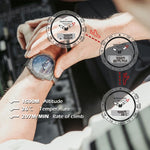 North Edge GAVIA Men Outdoor Sport 50m Impermeabile Smart Digital Watch Orologio subacqueo, barometro di supporto e contapassi, GAVIA