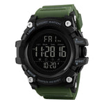 SKMEI 1384 Orologio digitale LED impermeabile nottilucente da uomo multifunzionale per esterni