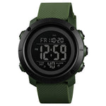 SKMEI 1426 Orologio digitale multifunzionale con anello in gomma nero impermeabile per la moda all'aperto nottilucente, Black Machine Rubber Ring, 1426 Black Machine Rubber Ring
