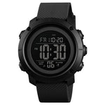 SKMEI 1426 Orologio digitale multifunzionale con anello in gomma nero impermeabile per la moda all'aperto nottilucente, Black Machine Rubber Ring, 1426 Black Machine Rubber Ring