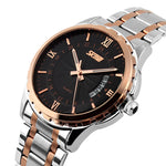 SKMEI 9069 Orologio da polso al quarzo con guscio d'oro impermeabile multifunzionale per attività all'aperto