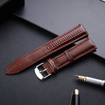 Cinturino per orologio con cinturino in pelle con texture lucertola, dimensioni: 24 mm, Size: 24mm