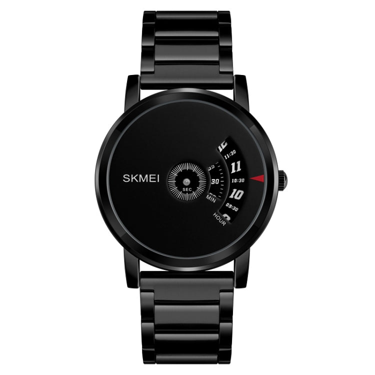 SKMEI 1260 Fashion Creative Pointer 30m Orologio da polso al quarzo impermeabile con cinturino in acciaio inossidabile