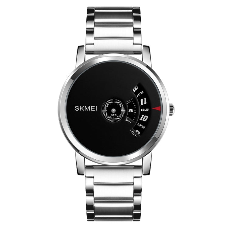 SKMEI 1260 Fashion Creative Pointer 30m Orologio da polso al quarzo impermeabile con cinturino in acciaio inossidabile