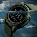 SKMEI 1257 Orologio da polso sportivo da uomo alla moda da esterno impermeabile da 50 m