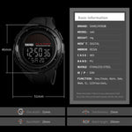 SKMEI 1405 Fashion Solar Power Outdoor Sports Watch Orologio digitale da uomo impermeabile multifunzionale da 50 m