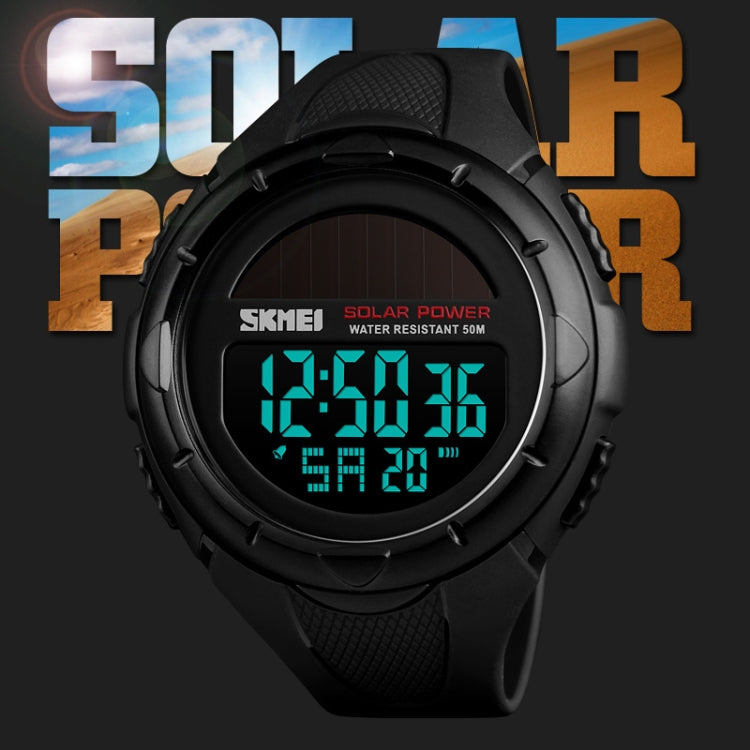 SKMEI 1405 Fashion Solar Power Outdoor Sports Watch Orologio digitale da uomo impermeabile multifunzionale da 50 m