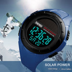 SKMEI 1405 Fashion Solar Power Outdoor Sports Watch Orologio digitale da uomo impermeabile multifunzionale da 50 m