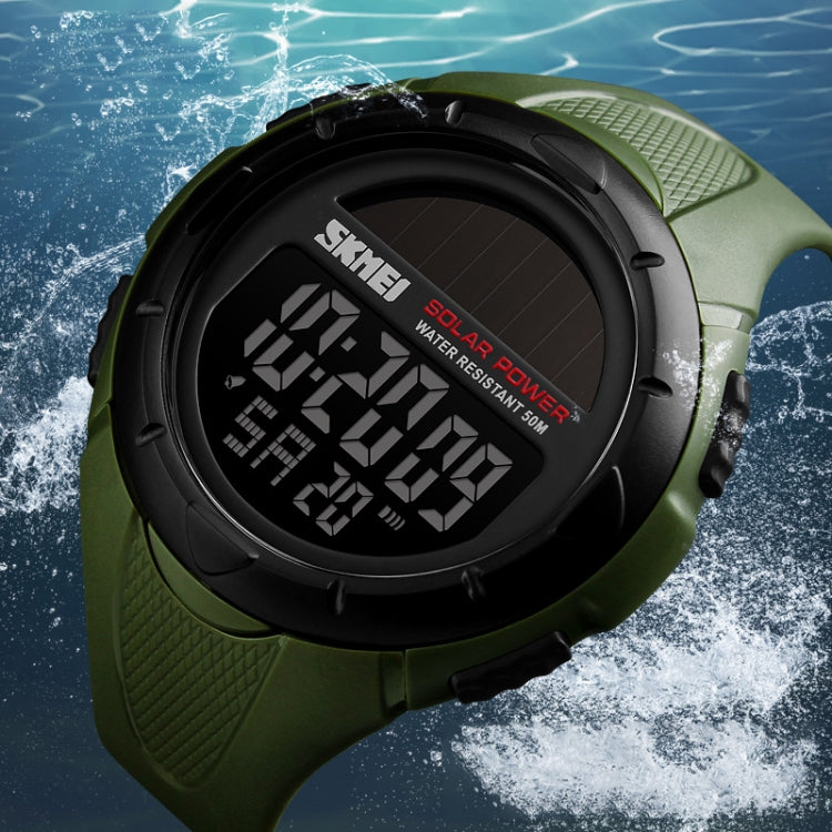 SKMEI 1405 Fashion Solar Power Outdoor Sports Watch Orologio digitale da uomo impermeabile multifunzionale da 50 m