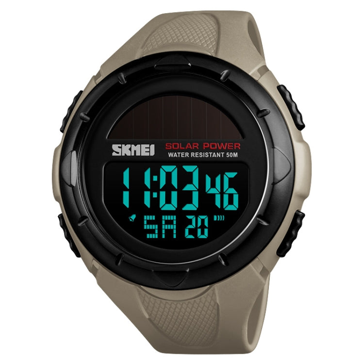 SKMEI 1405 Fashion Solar Power Outdoor Sports Watch Orologio digitale da uomo impermeabile multifunzionale da 50 m