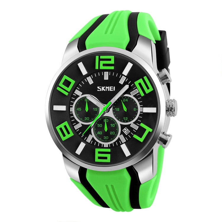 SKMEI 9128 Orologio da polso sportivo multifunzionale 3D con quadrante grande e orologio al quarzo impermeabile da 30 m