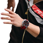 SKMEI 9128 Orologio da polso sportivo multifunzionale 3D con quadrante grande e orologio al quarzo impermeabile da 30 m