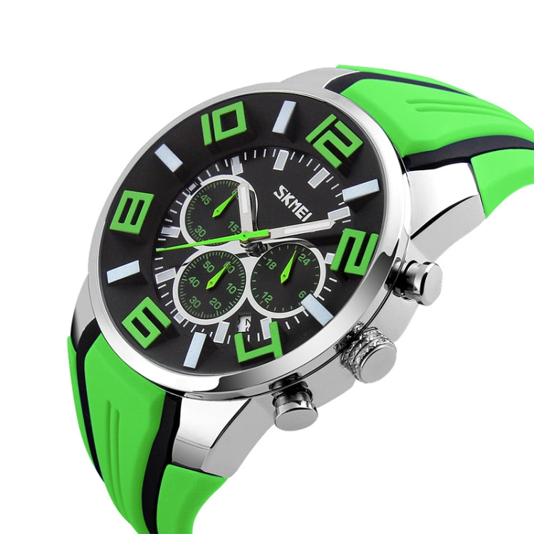 SKMEI 9128 Orologio da polso sportivo multifunzionale 3D con quadrante grande e orologio al quarzo impermeabile da 30 m