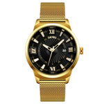 SKMEI 9166 Fashion Men Business Watch 30m Orologio da polso al quarzo in metallo impermeabile