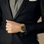 SKMEI 9166 Fashion Men Business Watch 30m Orologio da polso al quarzo in metallo impermeabile