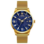 SKMEI 9166 Fashion Men Business Watch 30m Orologio da polso al quarzo in metallo impermeabile