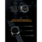 EX18 Smart Sports Watch FSTN Schermo intero Quadrante luminoso Cinturino in TPU ad alta resistenza, Conteggio passi di supporto / Calorie bruciate / Calendario Data / Bluetooth 4.0 / Promemoria chiamata in arrivo / Promemoria batteria scarica