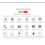 EX18 Smart Sports Watch FSTN Schermo intero Quadrante luminoso Cinturino in TPU ad alta resistenza, Conteggio passi di supporto / Calorie bruciate / Calendario Data / Bluetooth 4.0 / Promemoria chiamata in arrivo / Promemoria batteria scarica