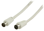 Cavo coassiale Coax (IEC) Dritto maschio - femmina  25m bianco
