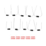 Kit 200 diodi assortiti 10 tipi da 1N4001-1N5819 WB1038