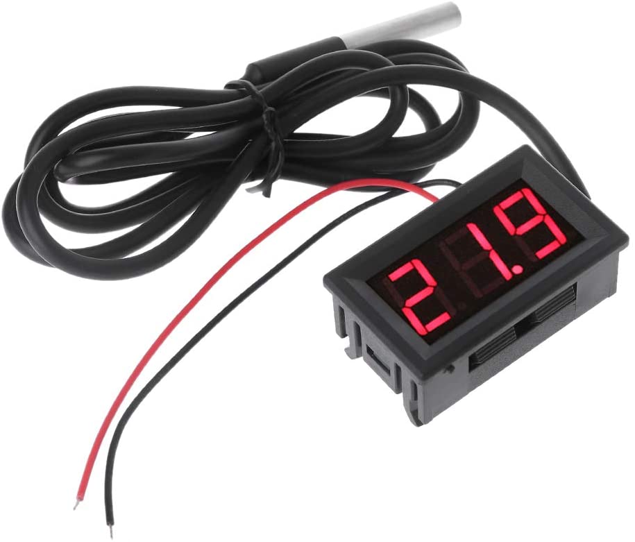 Termometro digitale 12 V con sonda di temperatura -50 ~ 110° C WB1042