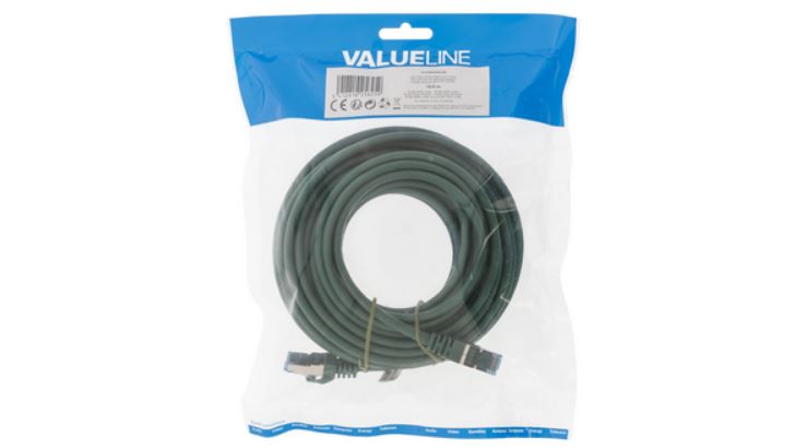 Cavo di rete Cat 6a SF/UTP RJ45 (8P8C) maschio 10m verde 5412810256259 VLCP85320G100 WB1050
