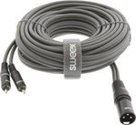 Cavo audio stereo XLR 3 pin maschio - 2x RCA maschio 10m Sweex 6017439579582 SWOP15200E100  WB1095