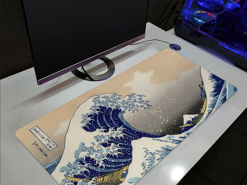 Tappetino per mouse 80x30cm "La grande onda" 06318 5907451353677 WB1102Tappetino per mouse 80x30cm "La grande onda" 06318 5907451353677 WB1102